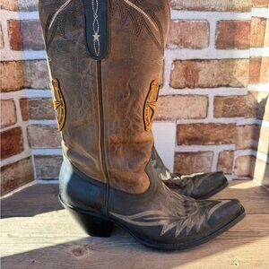 Old Gringo Brown and Black Heeled Boots
